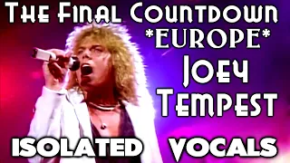 Europe - Joey Tempest - The Final Countdown - Isolated Vocals - Analysis -  Singing Lesson