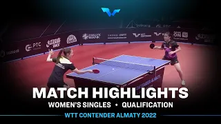 Alexandra Smirnova vs Xu Yi | WS | WTT Contender Almaty 2022 (Qual)