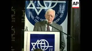 Former President Jimmy Carter says Hamas is ready to accept Israel as a neighbor, but says since a m