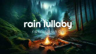 Rain Lullaby - Piano Melodies & Rain | Soothing Nighttime Tunes