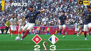 FIFA 23 - France vs Tunisia🔥- FIFA World Cup 2022 Group Stage Match | PS5 4K #fifa23 #worldcup
