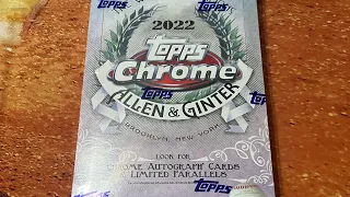 2022 Allen & Ginter Chrome! Biggest pull of my life!! Huge Auto🔥🔥⚾️⚾️