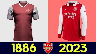 Die Entwicklung des Arsenal-trikots 2022 (22-23) | Alle Arsenal Trikots in der Geschichte 2022/23