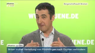Bürgerschaftswahl in Bremen: PK mit Cem Özdemir und Stefan Fassbinder am 11.05.2015