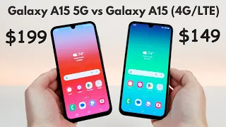 Samsung Galaxy A15 5G vs Samsung Galaxy A15 (4G/LTE) - Who Will Win?