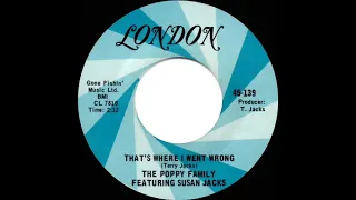 1970 HITS ARCHIVE: That’s Where I Went Wrong - Poppy Family (mono 45)
