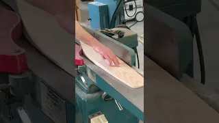 Making a canoe paddle by hand