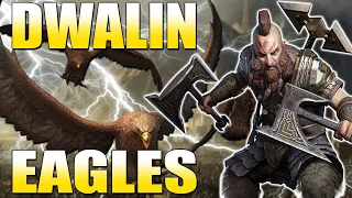 Lotr Rise To War Dwalin with Eagles is Insane Action packed Good and Evil PvP Breakdowns