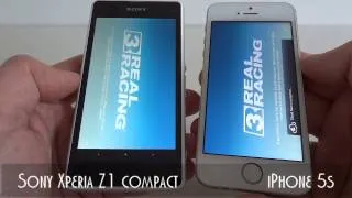 Sony Xperia Z1 Compact versus iPhone 5S - speed test - performance comparision