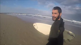 raw go pro POV surfing session in israel