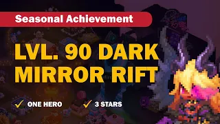 Guardian Tales | Basic Mirror Rift Level 90 Solo | Seasonal Achievement