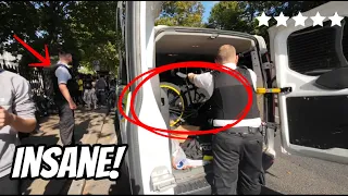 POLICE TRY TO SHUTDOWN A LONDON RIDEOUT!!