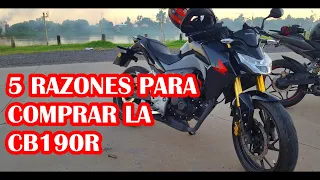 ✅5 RAZONES para COMPRAR la CB190R💣