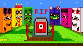 R.I.P All Numberblocks Mix Level Up | Zombie Numberblocks Calamity | Game Animation