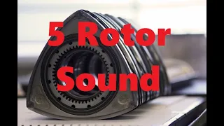 5 Rotor Wankel rotary engine. - AMAZING SOUND - Engine simulator