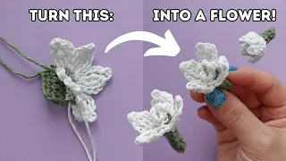 Crochet a Flower Like Never Seen Before! Crochet Snowdrop Flower Tutorial