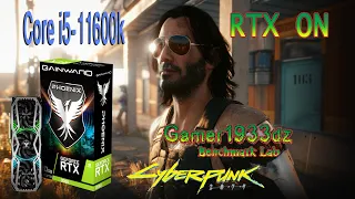 Test nvidia Gainward RTX 3080 Cyberpunk 2077 RTX 3080 10GB 1080p, RTX ON