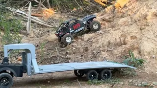 Cen F450 and wraith 1.9 hill climb