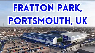 Fratton Park, Portsmouth FC, England, UK, Drone footage (4K) #2