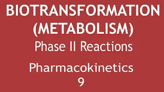 Biotransformation (Metabolism) Phase II Reactions (Pharmacokinetics Part 9) | Dr. Shikha Parmar