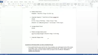 Wingate Calcs for Ex Phys Lab