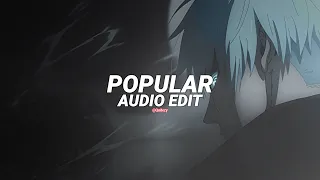 popular - the weeknd, playboi carti, madonna [edit audio]