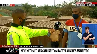 LGE 2021 | Newly-formed African Freedom Party launches manifesto in Limpopo