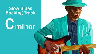 Slow Blues guitar Backing Track in C minor