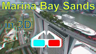 Marina Bay Sands, Singapore in red-cyan anaglyph iXYt 3D video