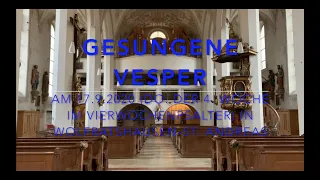 Gesungene Vesper am 17.9.2020 in Wolfratshausen-St. Andreas