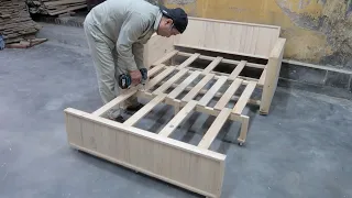 Great Creation For Your Small Room - Build A Foldable Bed To Save Space Of Your House