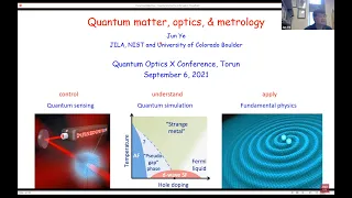 Jun Ye "Quantum matter, optics, and metrology"