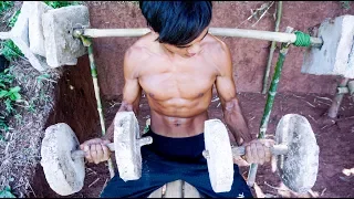 The Man Best Body With Creative Ancient Gym By Primitive Skills