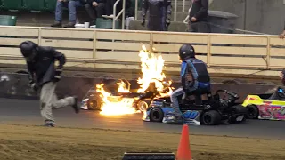 FIRE WRECKS AND CHECKS 16th Annual Williamston Indoor Karting Championships