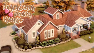 Американский семейный дом💕🍂│Строительство│American Family House│SpeedBuild│NO CC [The Sims 4]