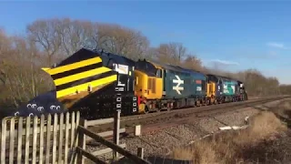 DRS 37716 & 37424 with Snowploughs