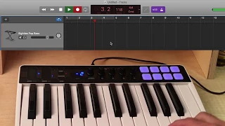 Controlling GarageBand with iRig Keys I/O