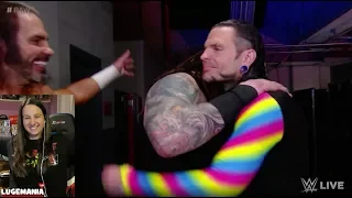 WWE Raw 4/9/18 Jeff Hardy Matt Hardy and Bray Wyatt Backstage