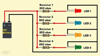 Multiple LED Series And Parallel Circuit Diagram