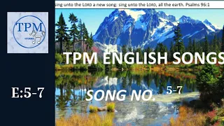 TPM ENGLISH SONGS 5-7