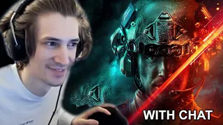 xQc react to Battlefield 2042 Official Reveal Trailer (ft. 2WEI)