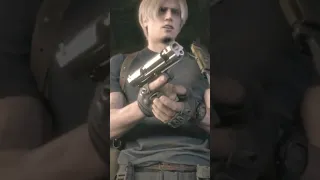 Resident Evil 4 Remake Leon unjams his gun ASMR. re4 remake. #residentevil #short #shorts #asmr
