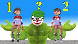 Scary teacher 3d Nickhulk joker love Tani Harley Quinn fake Granny Funny Animation gaming