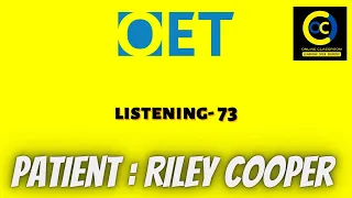 Riley Cooper oet listening test with answers oet online classroom