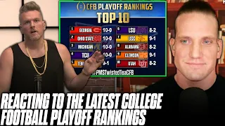 Pat McAfee & AJ Hawk React To The Latest College Football Top 10 Rankings