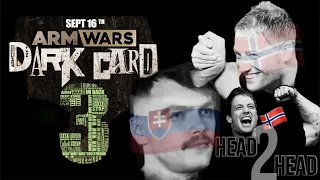 FRODE HAUGLAND Vs FILIP HRITZ ARM WARS ‘DARK CARD 3’ - PRE EVENT ‘HEAD TO HEAD’