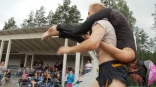 Finland hosts wife-carrying world championships