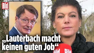 Kritik an Lauterbach: „Erschreckend, wie er Panik verbreitet“ | Sahra Wagenknecht bei BILD Live