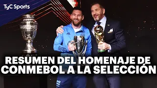 LO MEJOR DEL HOMENAJE A LA SELECCIÓN ARGENTINA 🔥 LÁGRIMAS Y EMOCIÓN DE MESSI, SCALONI Y MUCHO MÁS