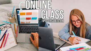 ONLINE SCHOOL TIPS + ORGANIZATION // college 2020